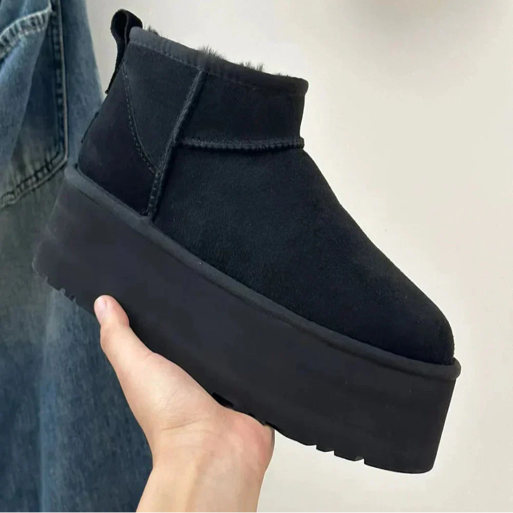 Ewerydays | Damen Trend Plateaustiefel Warm Fell Komfort Passform