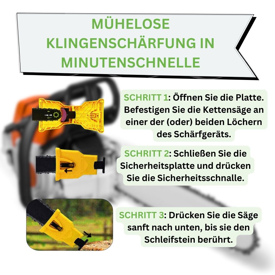 Ewerydays | UltraSaw - Kettenschärfer für jede Kettensäge