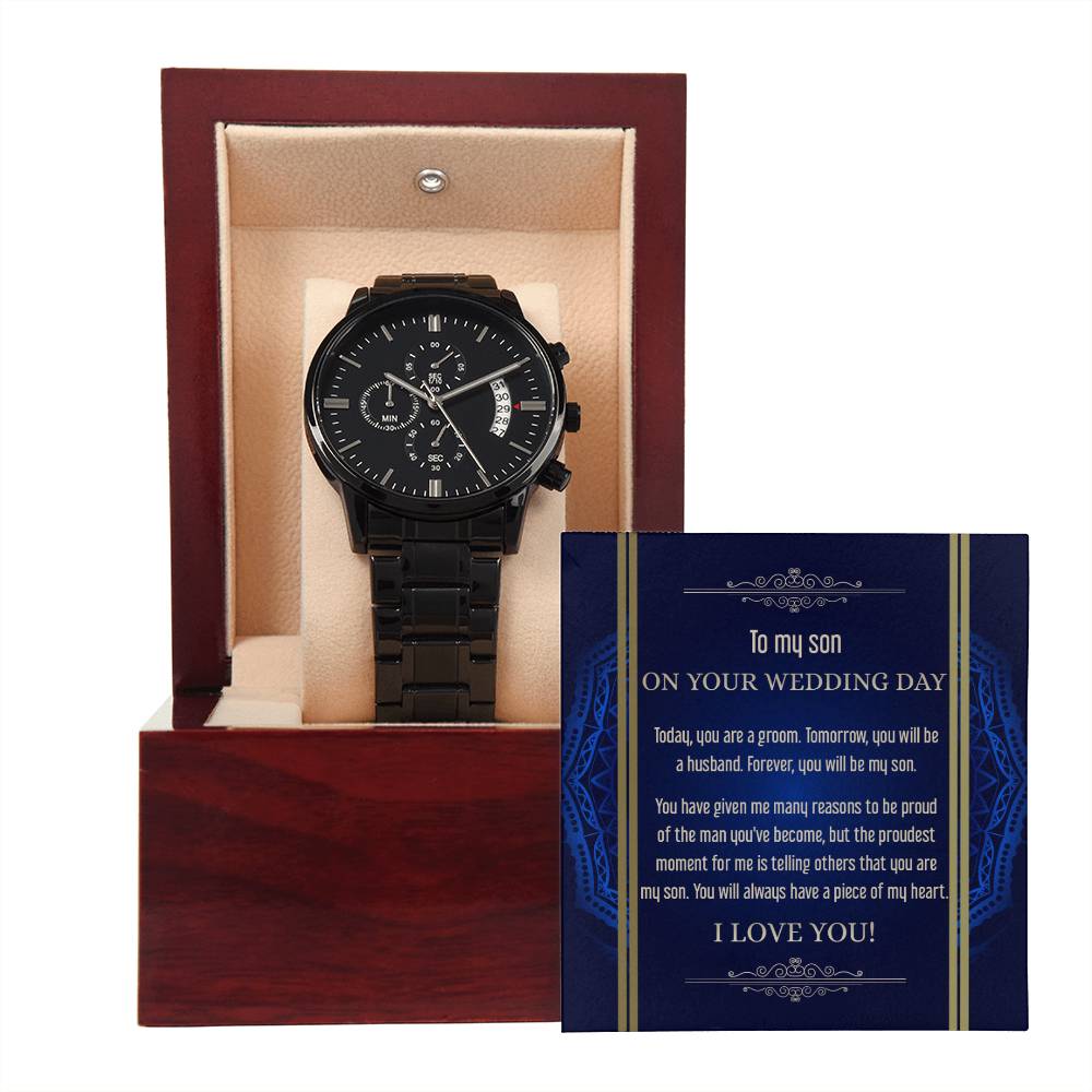 Ewerydays | Sohn Hochzeit – Be My Son – Metall-Chronographenuhr