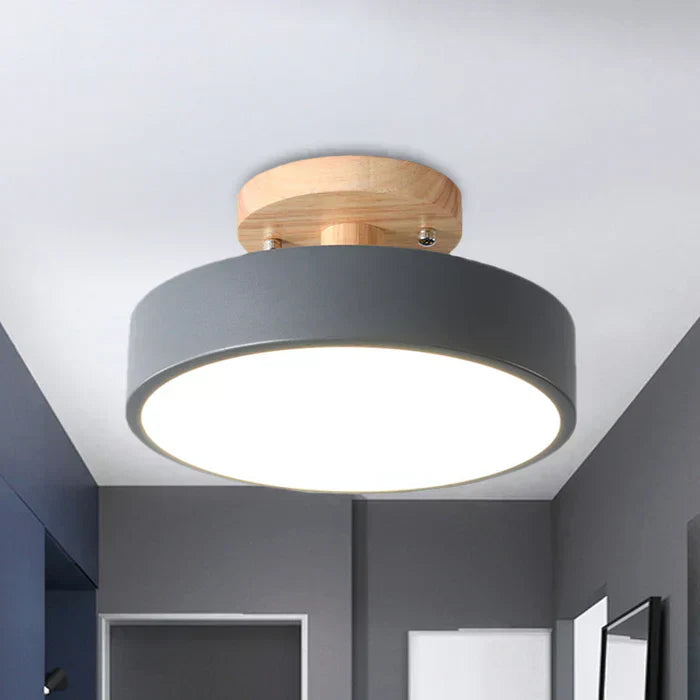Ewerydays | LumoNord – Skandinavische LED-Deckenleuchte Holz & Metall 39W