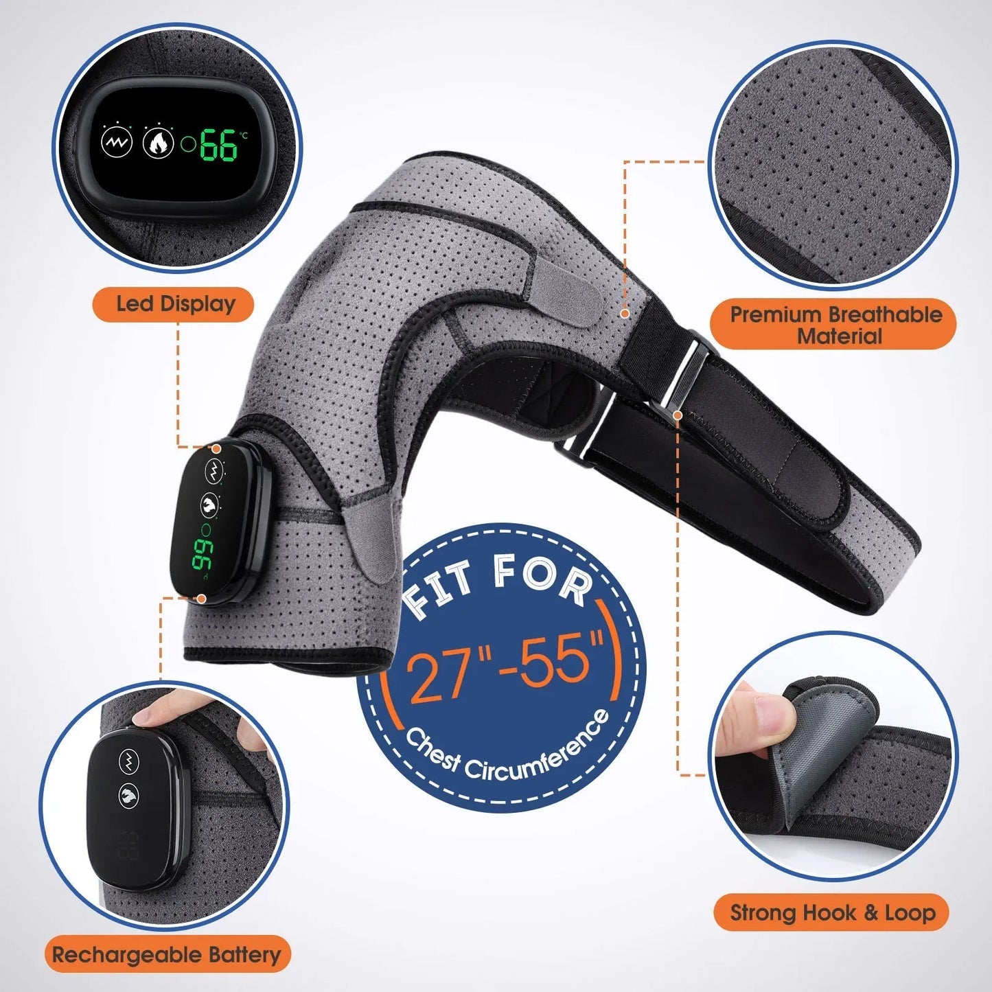 Ewerydays | Schultermassagegerät mit Wärme- und Vibrationsmassage