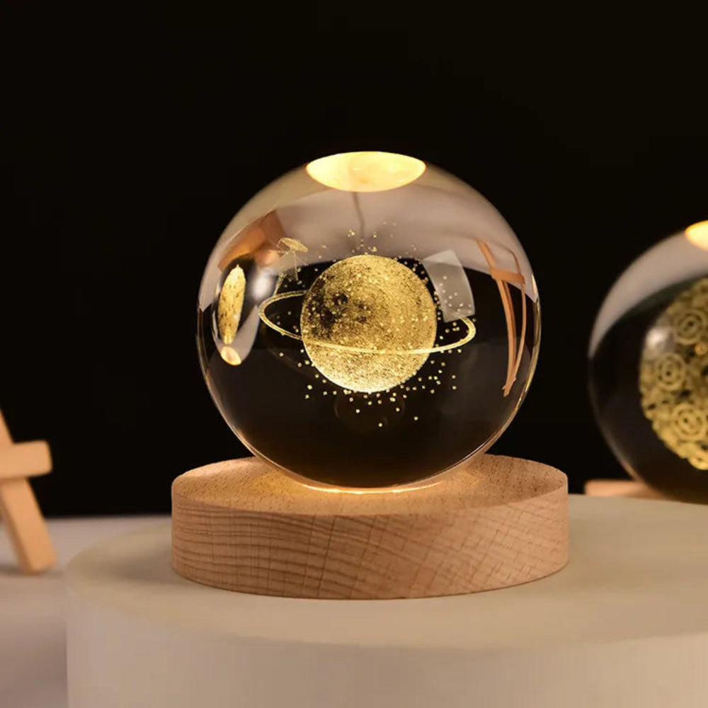 Ewerydays | 3D-gravierte Universum-Lampe - Kosmisches Licht für Ihren Raum