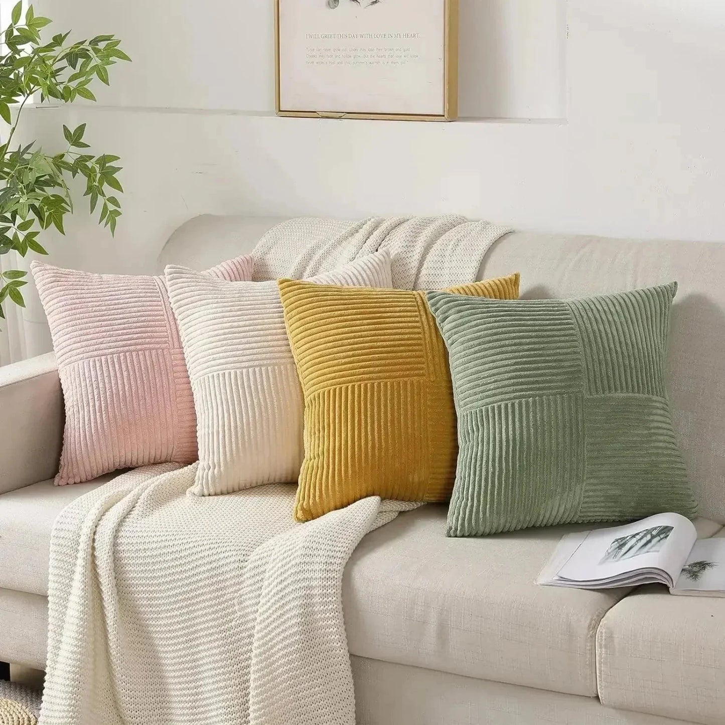 Ewerydays | Luxus-Kissenbezüge aus Samt - weich und luxuriös für Sofa und Bett