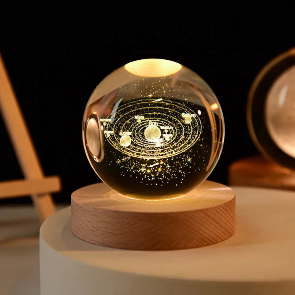 Ewerydays | 3D-gravierte Universum-Lampe - Kosmisches Licht für Ihren Raum
