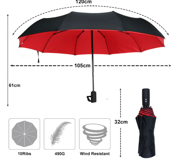Ewerydays | Winddichter Regenschirm