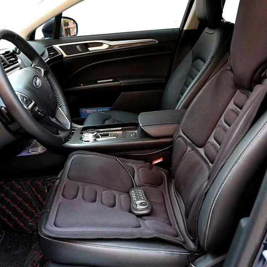 Ewerydays | 8 Modi Massagestuhlauflage mit beheiztem Rücken-Nacken-Kissen für Auto & Zuhause