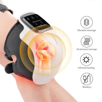 Ewerydays | Knie-Massagegerät mit Wärmebehandlung | Schmerztherapie & Gelenkerholung - Tragbare beheizte Knie-Massage für Komfort & Mobilität