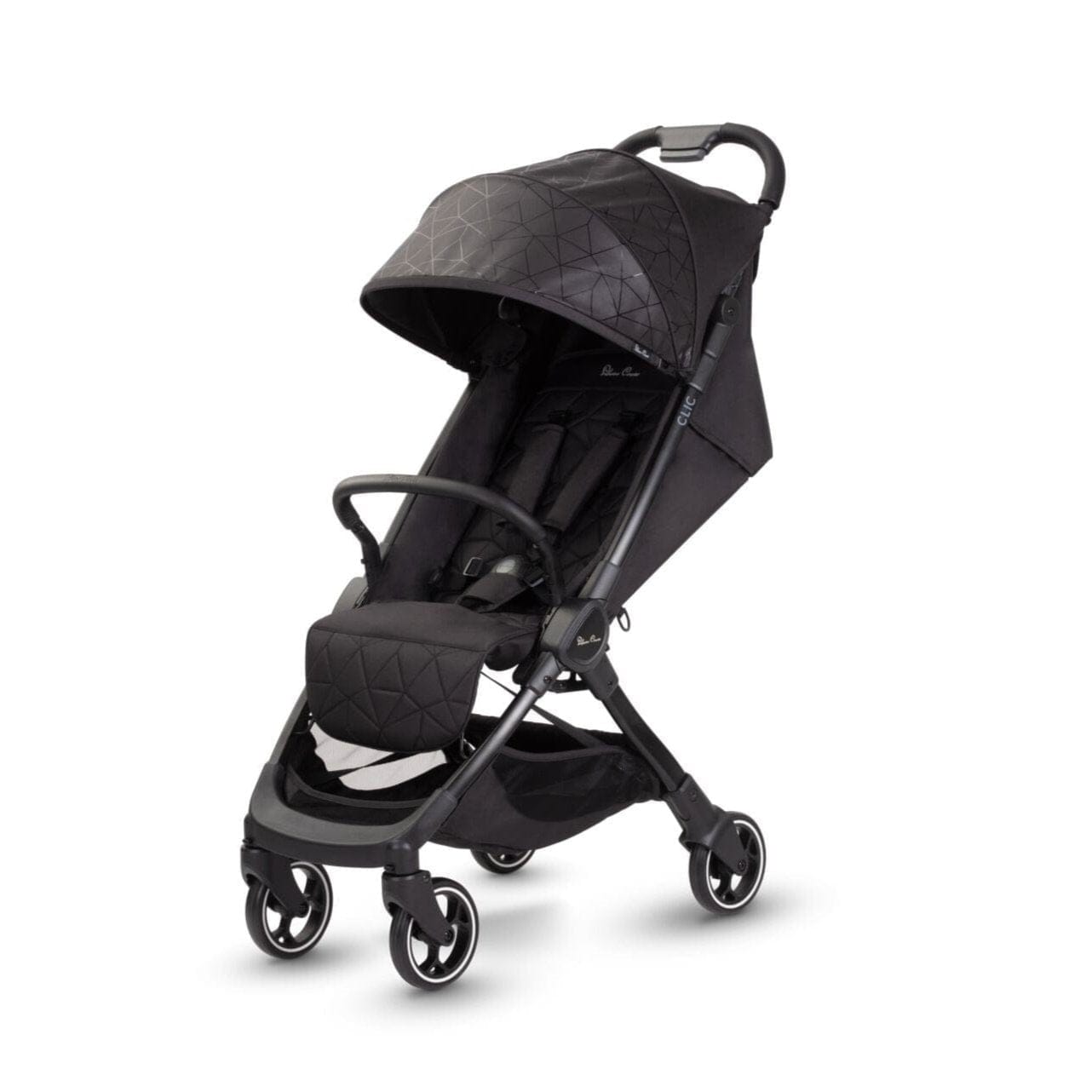 Silver Cross Clic Kinderwagen mit Regenschutz – Schwarz