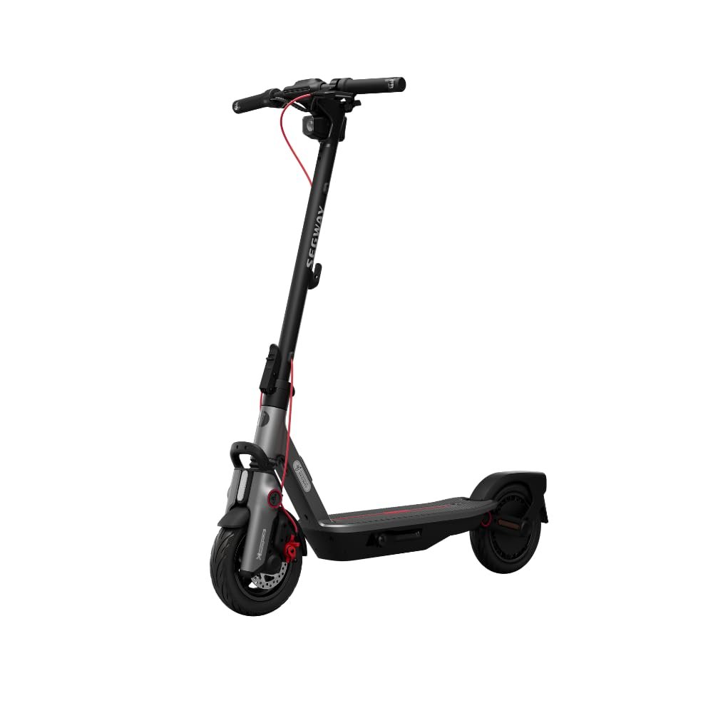 Segway-Ninebot F3 D, E-Scooter mit Straßenzulassung für Erwachsene, 70km Reichweite im Eco-Modus, 120kg Tragfähigkeit, doppelte hydraulische Federung, Smart Display, Schwarz Segway-Ninebot F3 D, E-Scooter mit Straßenzulassung für Erwachsene, 70km Reichweite im Eco-Modus, 120kg Tragfähigkeit, doppelte hydraulische Federung, Smart Display, Schwarz