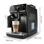 PHILIPS Kaffeevollautomat LatteGo 5400 Serie, Schwarz, 12 Spezialitäten