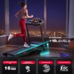 Sportstech, Laufband für Zuhause klappbar + 15-stufige Steigung F31s