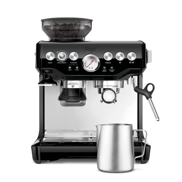 Sage The Barista Express, Kaffeemaschine mit manuellem, Schwarzer Sesam