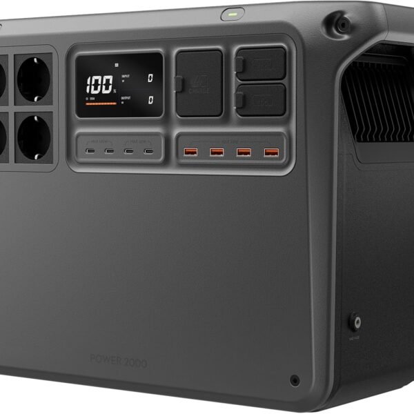 DJI Power 2000 Tragbare Powerstation, 2048 Wh LFP-Akku, 3000 W, 80 % in 45 Minuten