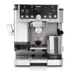 Ninja Luxe Pro 3-in-1-Kaffeemaschine mit Mahlwerk & Aufschäumer, Silber