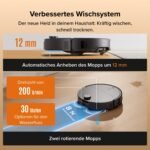 Roborock Qrevo Edge 2 Saugroboter mit Wischfunktion, 25.000 Pa, FlexiArm, 7,98 cm flach