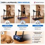 Sportstech, Laufband für Zuhause klappbar, bis 12 km/h, 9% Steigung