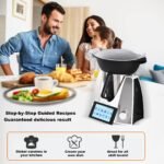 NewKern KE-7001 PRO Küchenmaschine mit Kochfunktion & WLAN – All-in-One Smart Cooking Roboter mit Touchscreen, Integrierte Rezepte, Waage, Dampfgarer, Kneten, Zerkleinern, Anbraten