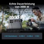 DJI Power 2000 Tragbare Powerstation, 2048 Wh LFP-Akku, 3000 W, 80 % in 45 Minuten