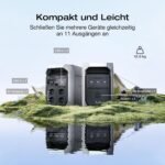 EcoFlow DELTA 3 Plus Tragbare Powerstation, 1024 Wh LiFePO4, 1800 W (3600 W Spitze), in 56 Minuten voll geladen