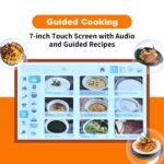 NewKern KE-7001 PRO Küchenmaschine mit Kochfunktion & WLAN – All-in-One Smart Cooking Roboter mit Touchscreen, Integrierte Rezepte, Waage, Dampfgarer, Kneten, Zerkleinern, Anbraten