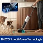 Tineco Floor ONE S7 Stretch Turbo Akku-Nass-Trockensauger, 65 Minuten Laufzeit, 85°C Schnell-Trocknung mit Selbstreinigung, ReverseScrub für hartnäckige Flecken