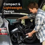 URLIFE E-Bike Klapprad14, 48V 7.5Ah Austauschbarem Akku für Lange Reichweite bis 60KM, Elektrofahrrad 250W Motor, 3 Fahrmodi, Sitzhöhe Verstellbar, Falt-Pedelec ebike für Herren Damen Schwarz