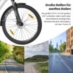 Touroll J1 ST 27,5" E Bike, Elektrofahrrad Trekkingrad E-Bike Herren Damen mit 36V 561.6Wh Akku,100km Reichweite, 250W Motor, E-Fahrrad mit 7-Gang-Getriebe, Pedelec Citybike EBike für Erwachsene