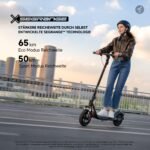 Segway-Ninebot F2 Pro D II, E-Scooter mit Deutscher Straßenzulassung für Erwachsene, 65km Reichweite im Eco-Modus, 120kg Tragfähigkeit, vordere Doppelfederung, Farb LED Display, Schwarz