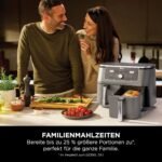 Ninja Dual Zone digitale Heißluftfritteuse, 9,5 L, 6-in-1, Metallic Grau