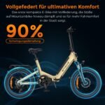 ENGWE E Bike Faltrad mit APP&IoT, Ebike 48V 15Ah Akku bis 160km