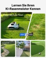 Mammotion YUKA 2000 Mähroboter ohne Begrenzungskabel, bis 2400 m², 4G und NetRTK, KI-Vision